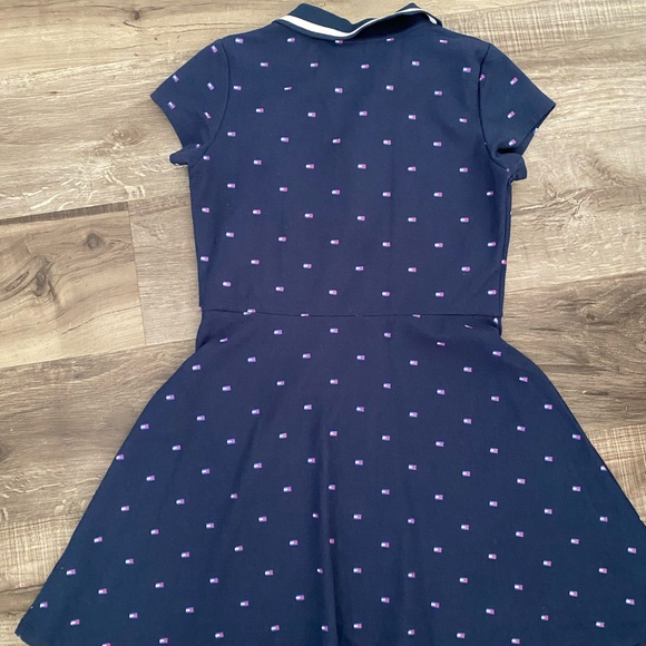 Tommy Hilfiger Navy Polo with Red and White Details Girls Dress size Large 12/14 - Picture 7 of 8
